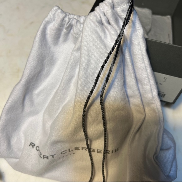 Robert Clergerie Paris Strappy Sandal 1 3/4” Heel Size 10.5B Metallic Blk/Gray - Picture 12 of 13